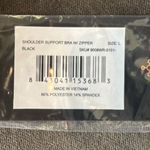 Women's Tommie Copper Shoulder Support Bra with Front Zipper Black Size L NEW Size L Photo 2