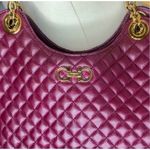Salvatore Ferragamo Gancini Betulla Quilted Leather Side Pocket Shoulder Bag Photo 1