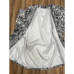 Nasty Gal Zebra Print Longline Blazer Women’s Size 14 Black White Jacket NWOT Photo 5