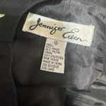 VTG 90s Jennifer Eden Embroidered Black Sleeveless Top Size 8 Button Back Top Photo 5