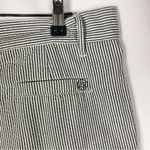 Lauren James Gray & White Seersucker High Rise Shorts XL Photo 3