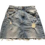 Calvin Klein Y2K-Style Mini Blue Denim Skirt Photo 0