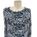 Reiss  Fox Mesh Lace Crochet Bodycon Dress Blue Tropic Print Size US‎ 6 Photo 3