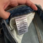 Sam Edelman Blue Straight Leg Jeans with Vintage Distressed Look Photo 5