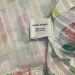 Roller Rabbit  Floral Wrap Mini Skirt size L White Multi Ponderosa Mary Light Photo 6