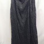 Candalite ‎ Plus Size 2X Dress Black Lace Sequin Cold Shoulder Full Maxi 341 Photo 7
