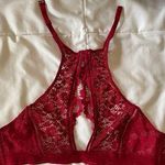 Victoria's Secret Victorias lace peek hole high neck bralette Photo 0