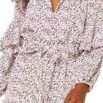 MISA Los Angeles Nehda Dotted Ruffle Mini Dress - Size M Photo 0