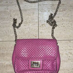 Juicy Couture JUICY‎ COUTURE Hot BARBIE Pink Leather Crossbody  Shoulder Bag Gold Chain Photo 0