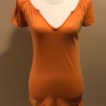 Michael Stars  Orange V Neck Short-Sleeve Shirt Photo 0