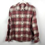 Carhartt womens XL flannel plaid button down top Photo 0