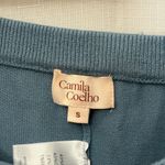 Camila Coelho Aviva knit fabric Blue Flare Pants with High-Rise Waist,REVOLVE Photo 4