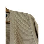 Nina Leonard  1X Beige Knit Short Sleeve‎ Open Front Cardigan Sweater Photo 3