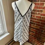 Oscar de la Renta Black and White Lace Trim Slip Dress Classic Elegant Vintage Photo 7