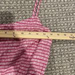 Old Navy  Dress Womens S Spaghetti Strap Side Zip Pink White Stripe Smocked Flow Photo 6
