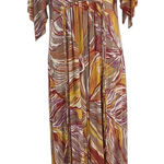 Rachel Pally  Caftan‎ Maxi Dress Kimono Sleeve Magnolia Print Size Medium Photo 0