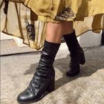 Free People New w/box sz41 , US 10 Elle block heel boot black soft sock Photo 4