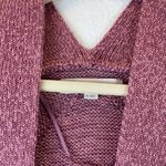 Loft π pink long sleeve open cardigan slight v-neck on back of sweater A114 Photo 3
