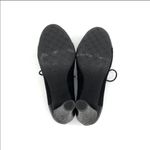 Franco Sarto  Black Leather Oxford Lace up Heels Photo 4