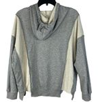VICI Small Hooded Sweatshirt Hoodie Dolman Sleeve Step Hem Sparkly Gray Stretch Photo 4