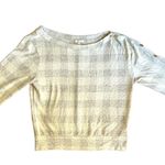 Maurice's  MEDIUM Cozy Relaxed Plaid Button Long Sleeve Dolman Boat Neckline Tee Photo 11