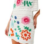 Love The Label Leighton Skirt Size XS NWT Multi Ivory Crochet Cotton Mini Boho White Photo 0