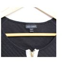 Coco + Carmen Coco + Carmen Quilted Womens Size S/M Black Top Gold Zippers Photo 2