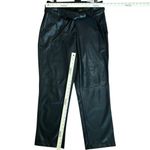 Shinestar NWT Pants Women’s Black Super High Waist Faux Leather Straight Pants Photo 3