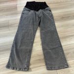 fitglam Women's Maternity Jeans Straight Leg Relaxed Fit Over Belly Pregnancy Gray Size XL Photo 3