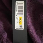 Donna Karan  Wool Ribbed Kinit Cardigan in Purple, Size M/L New w/Tag Photo 7