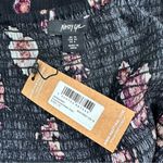 Nasty Gal  Floral Ruched Skater Dress Black Cutout size 6 Long Sleeves NWT Photo 11