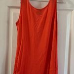 Bobeau  Orange Scoop Neck Sleeveless Tank S Photo 3
