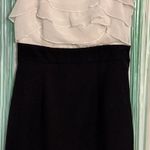 B Wear juniors Black/White Dress, Ruffle Top, Short Sleeve, Formal, Cocktail, 5 White Size undefined Photo 0