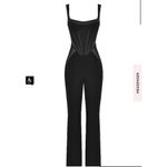 House Of CB  'Mylene' Black‎ Corset Jumpsuit NWOT Photo 13