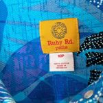 Ruby Rd Petite Blue Floral Print Light Denim Jacket Size 10P Photo 2