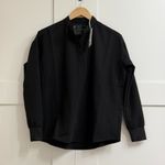 FIGS Rafaela Oversized Longsleeve Scrub Top in Black, Size XXS Photo 6