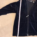 Jason Maxwell  Navy Hooded Jacket with Patterned Trim Photo 14