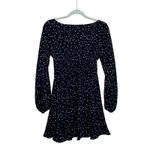 Altar'd State  Long Sleeve Fit & Flare Ruffle Star Mini Dress Black Small Fall Photo 9