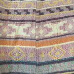 Free People Skirt Multicolor Cotton Boho Western Tapestry Art Fringe Size 4 Photo 2