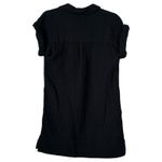 J.Crew V-Neck Shirt-Dress in Soft Gauze Black Size Small Summer 2023 Lightweight Photo 2