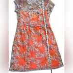 Nanette Lepore NWT Waldorf Girl Sheath Orange Crepe w/Lavender Lace Dress 10 Photo 11