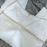 David Brooks White Side Button Sailor Style Pants Size 10P Photo 4