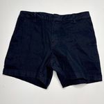Banana Republic  Women's 5" Black Chino Flat Front Shorts Stretch Classic Size 10 Photo 0