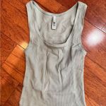 SKIMS  cotton ribbed Tank Top Sz
M Color Vapor limited edition NWOT Photo 0