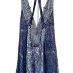 Victoria's Secret Victoria’s Secret Deep V Satin Lace Paisley Print Slip Dress Intimates Sz Medium Photo 1