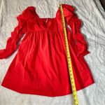 Free People  Size S Lindsay Babydoll Dress Coral Orange Cruise Resort Coastal Photo 7