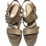 Arena Belenciaga Paris Gray Leather Sandal Woven Design Wedge Sandal EU 40/US 9 Photo 1