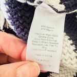 Talbots  Blue White Stripe Cotton Blend Hoodie Pocket Size Large Preppy Nautical Photo 5