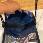 Vintage Stone Mountain suede tri fold crossbody or waist bag western interior Blue Photo 7