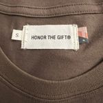 HONOR THE GIFT Embroidered Rose & Barb Wire Brown Cream Shirt Sz S Relaxed NWT Photo 5